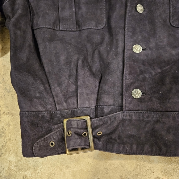 Vintage Babe Didrickson Suede Moto Jacket - Picture 6 of 6